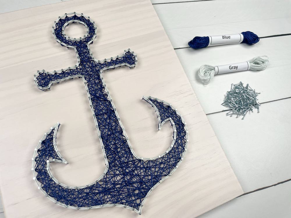 String Art Pattern Shell String Art Font