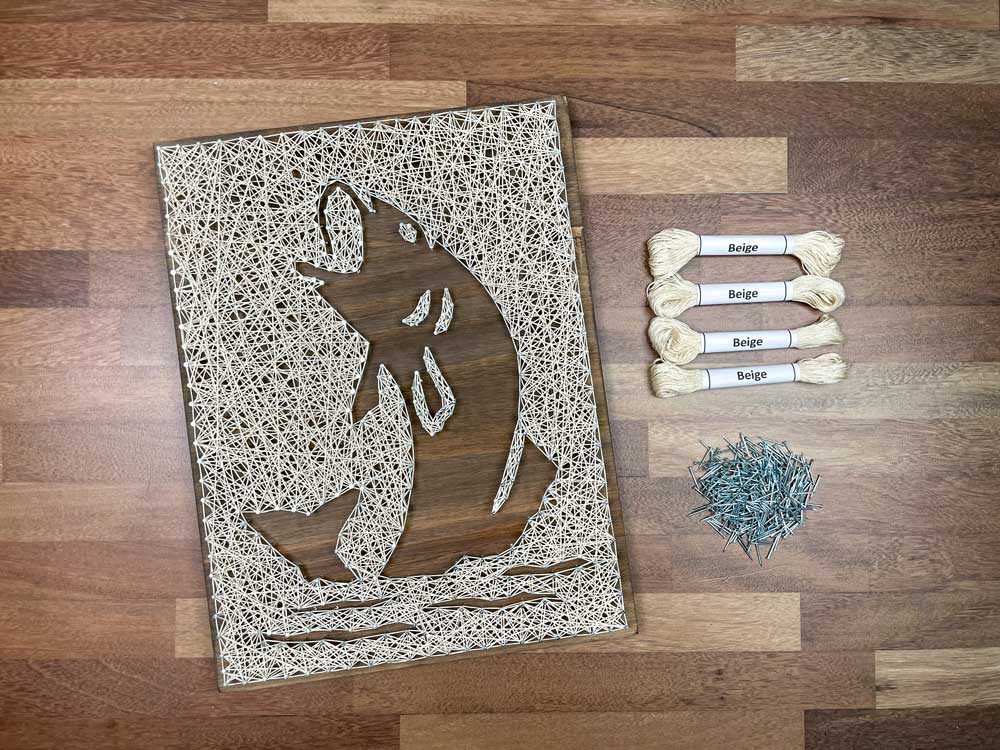 String Fish Crafts Leaping Fish String Art Kit - String of the Art