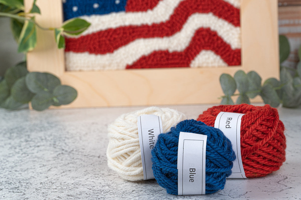 American Flag Punch Needle Kit