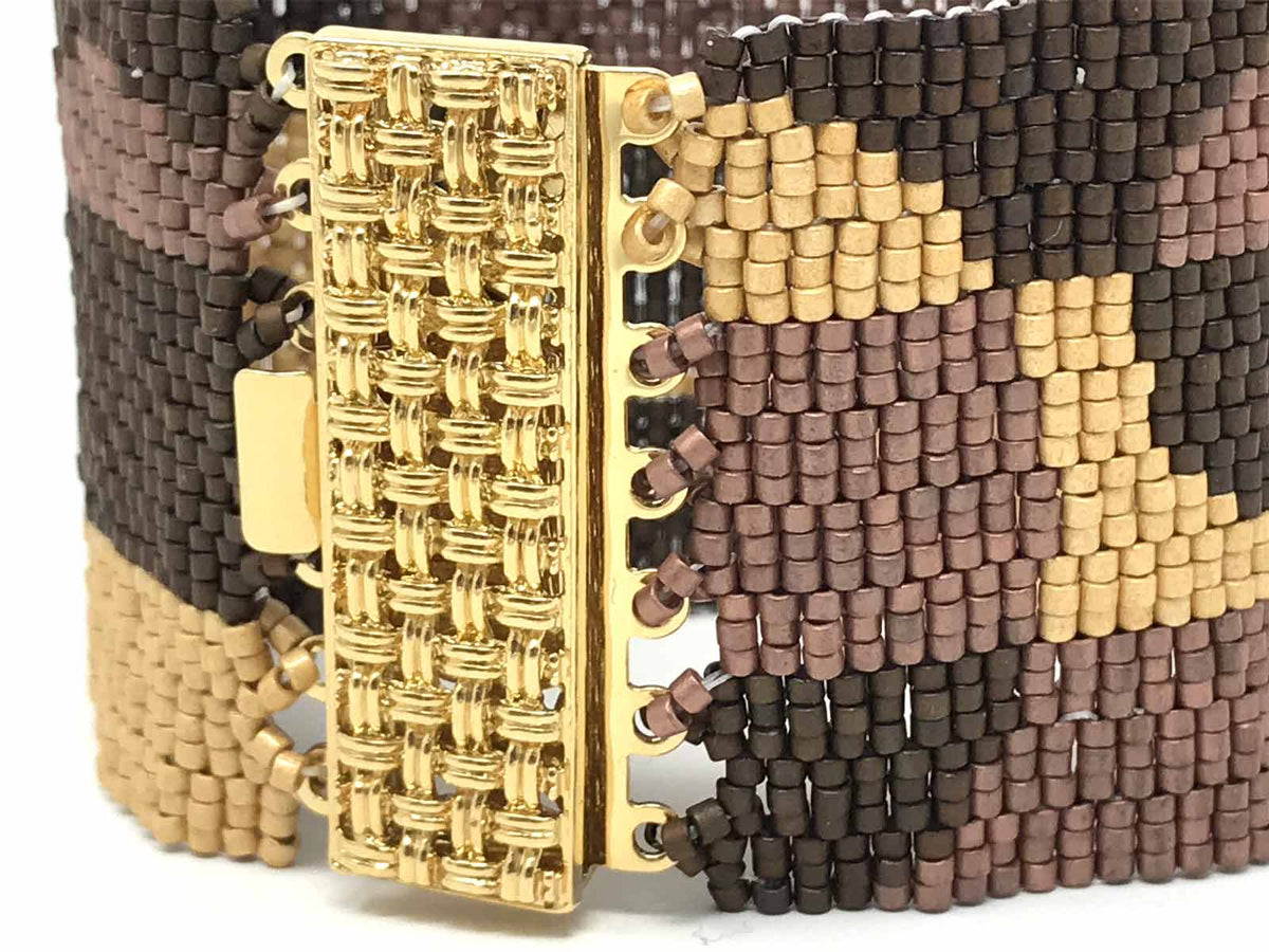 Brown Geometric Beading Kit