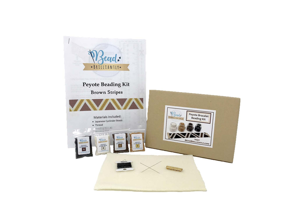 Brown Stripes Beading Kit