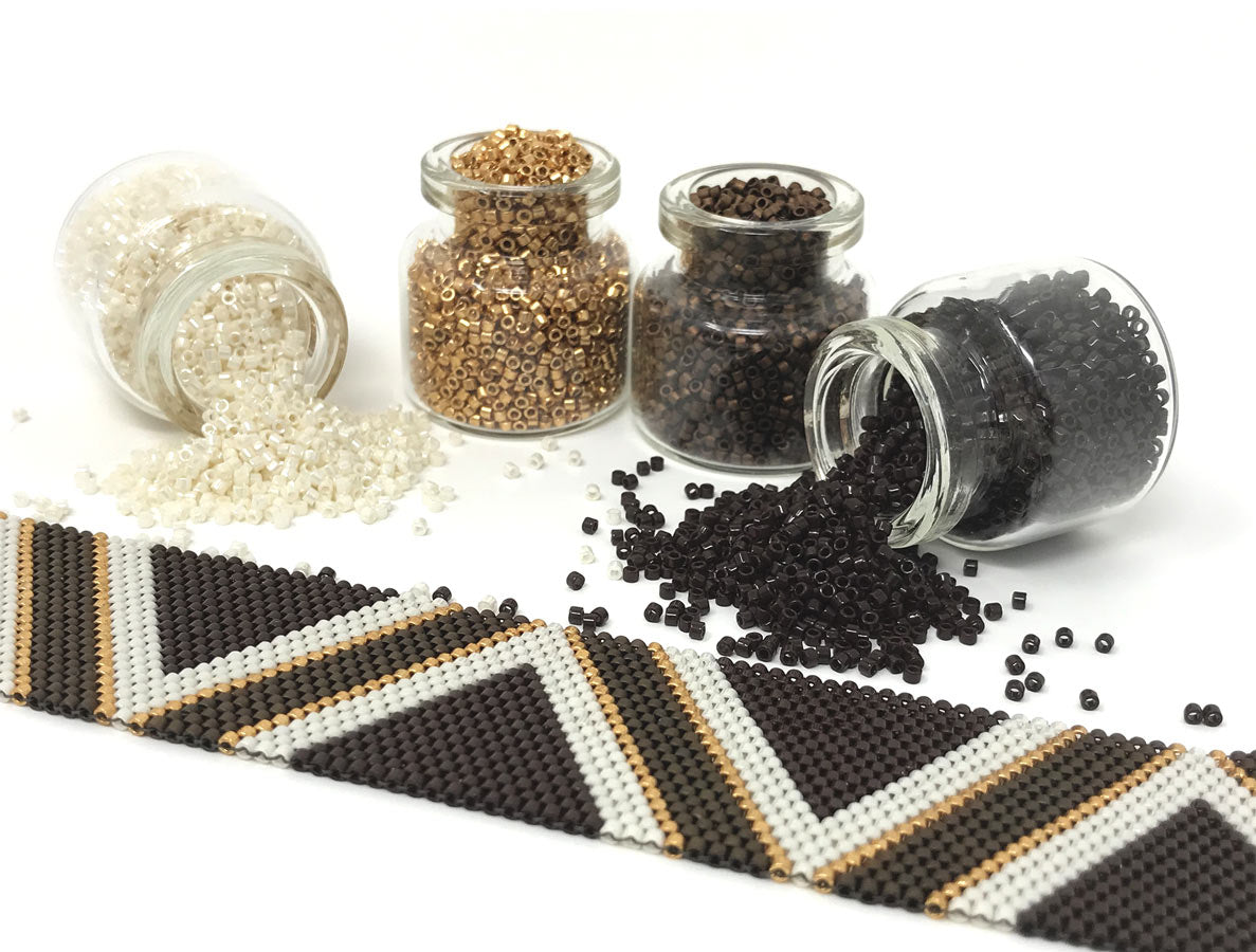 Brown Stripes Beading Kit