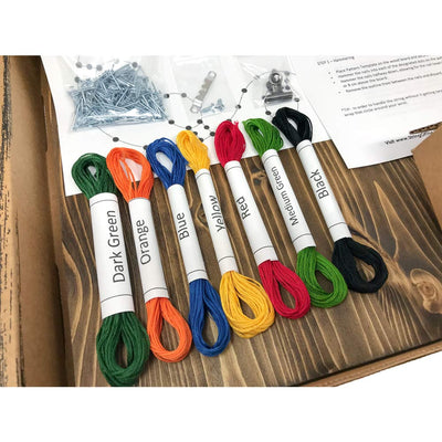 Christmas Lights Picture Frame String Art Kit