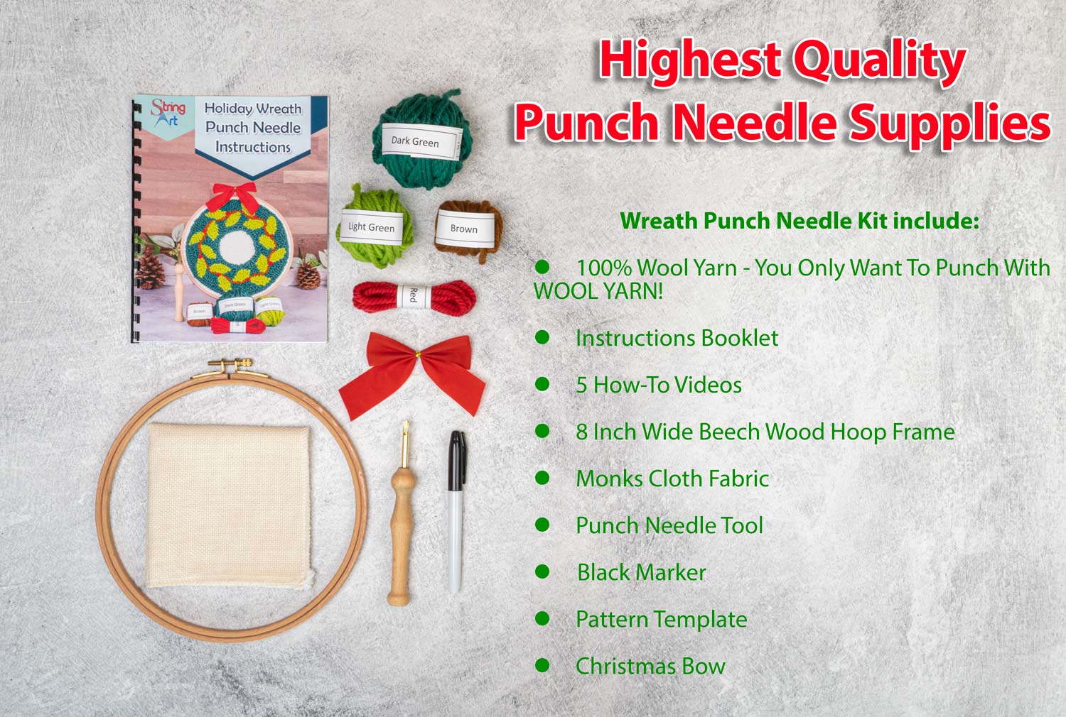 Punch Needle Kit Punch Needle Fabric Sewing Needle Tools for