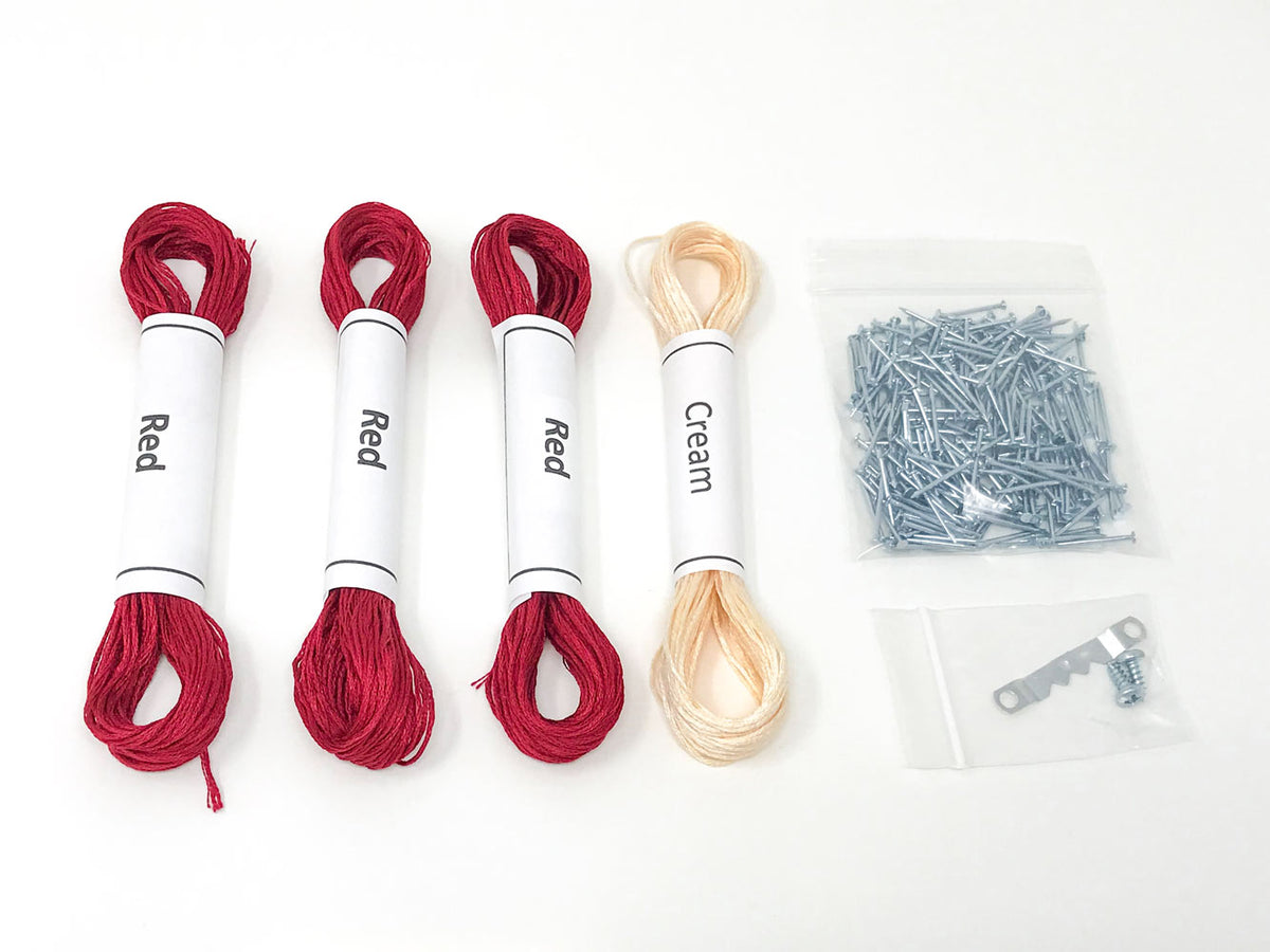 Red and White Love String Art Kit - String of the Art
