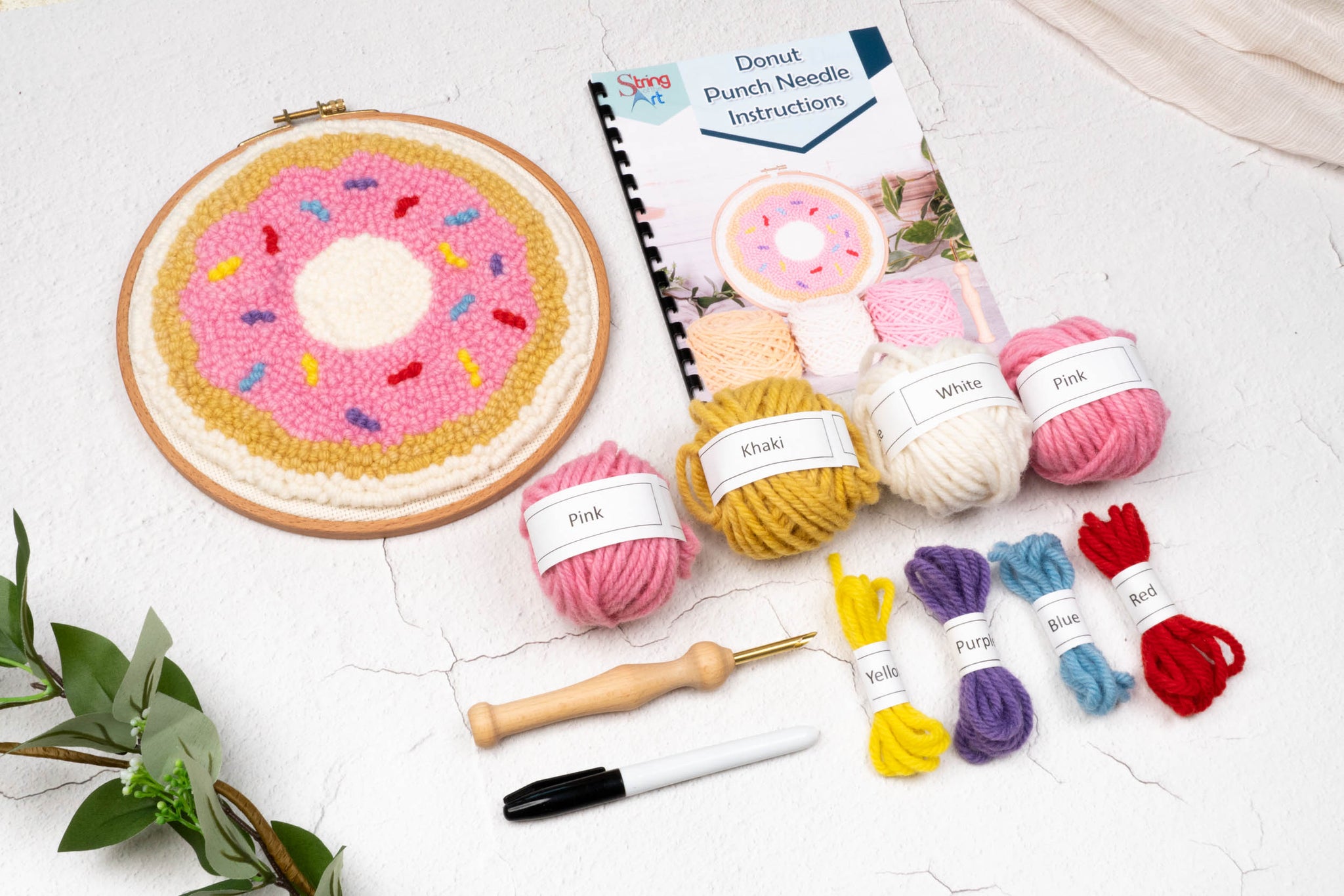 Donut Mini Punch Needle Kit - String of the Art