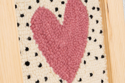 Pink Heart Punch Needle Kit