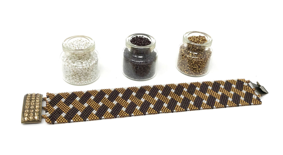 Brown Weave Beading Kit