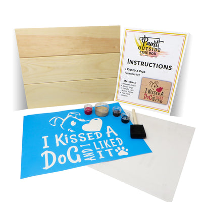 I Kissed A Dog Painting Kit