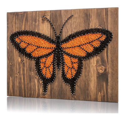 Orange Monarch Butterfly String Art Kit - String of the Art