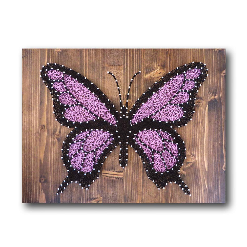 Purple Butterfly String Art Kit
