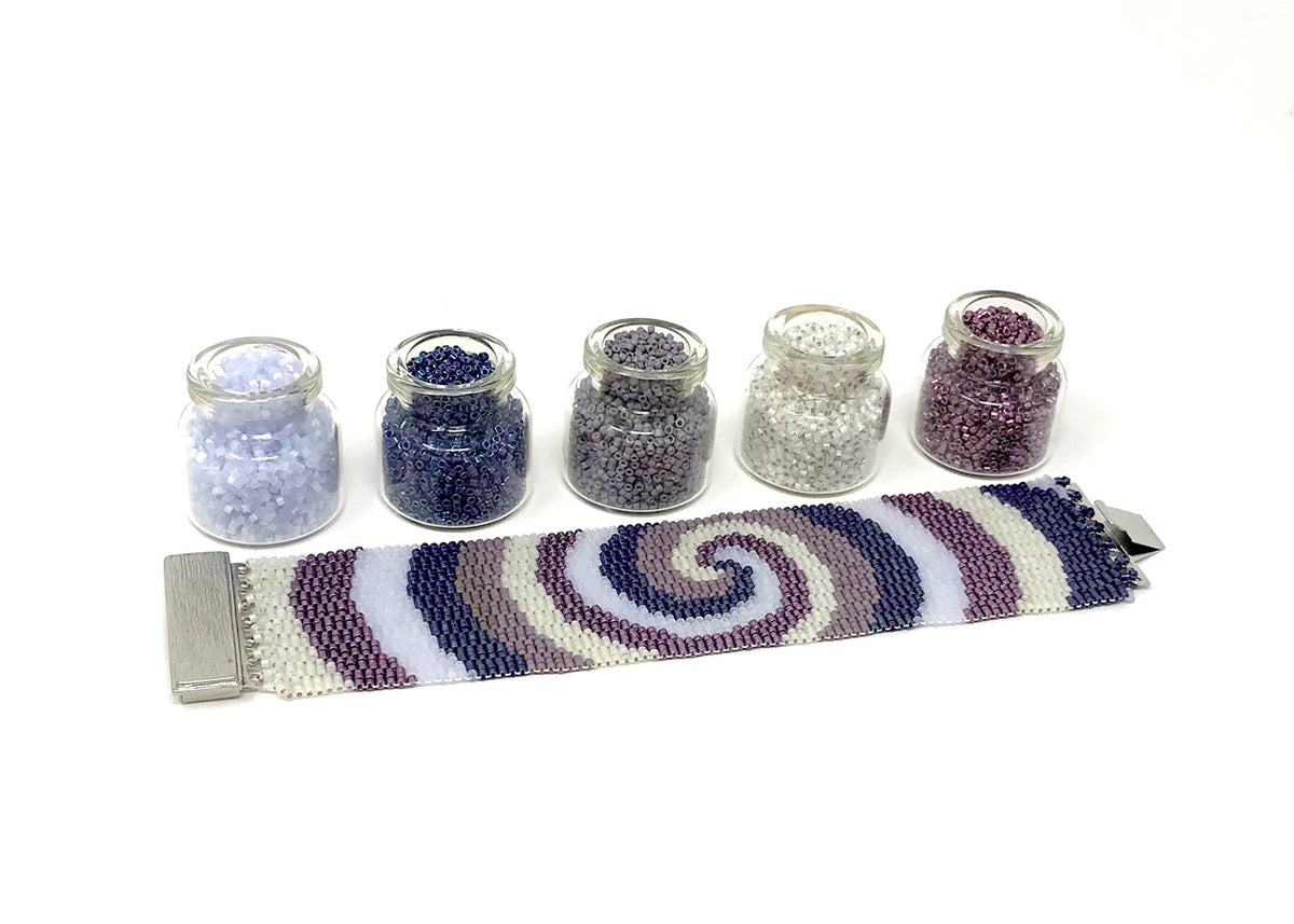 Purple Swirls Beading Kit