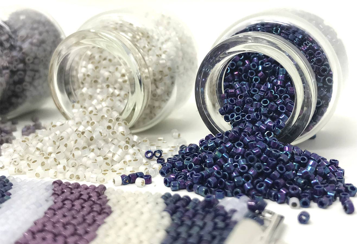 Purple Swirls Beading Kit