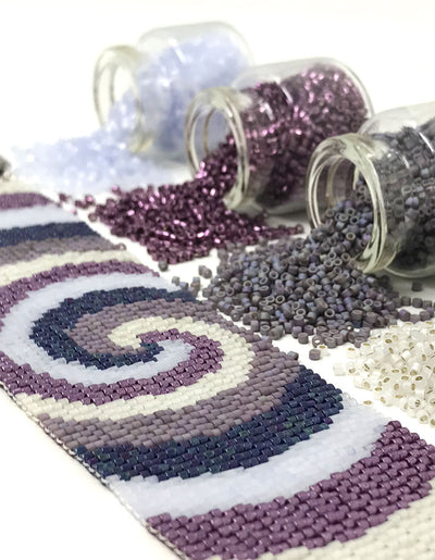 Purple Swirls Beading Kit