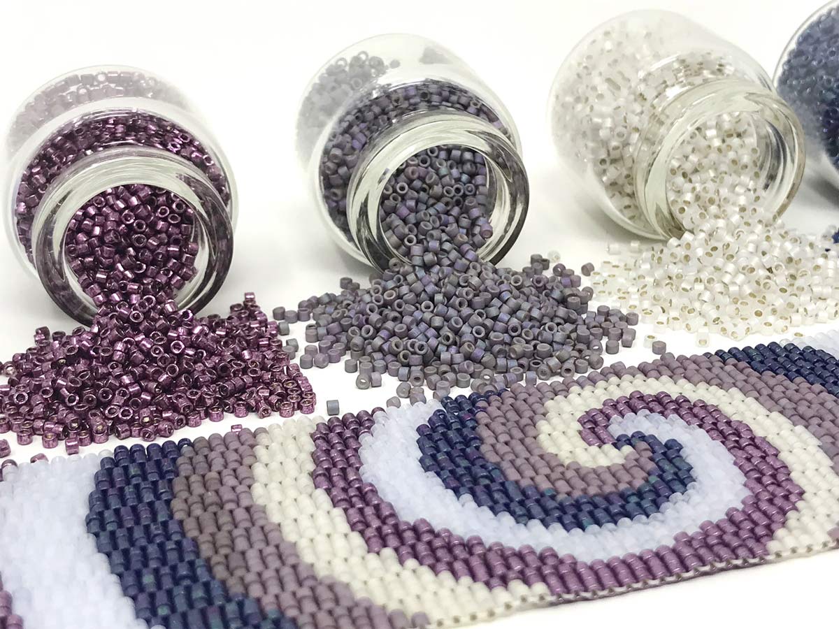 Purple Swirls Beading Kit
