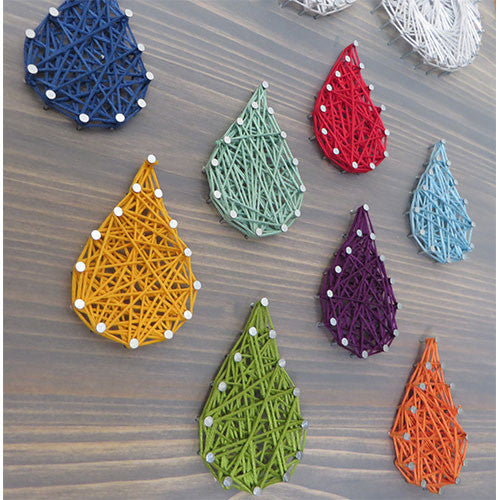 Colorful Raindrops String Art Kit