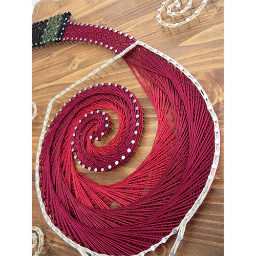 Stained Wood Pouring Wine String Art Kit - String of the Art