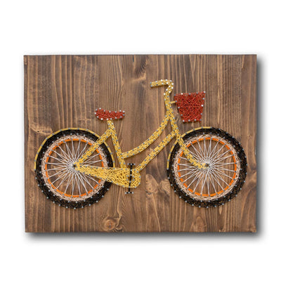 Yellow Bicycle String Art Kit