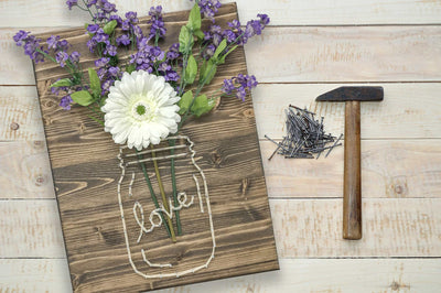 Daisy Jar String Art Kit