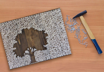 Inverse Oak Tree String Art Kit