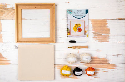 Flower Floater Frame Punch Needle Kit